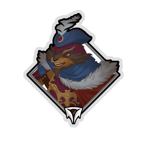 Glitter Crownfall Sticker - Pangolier