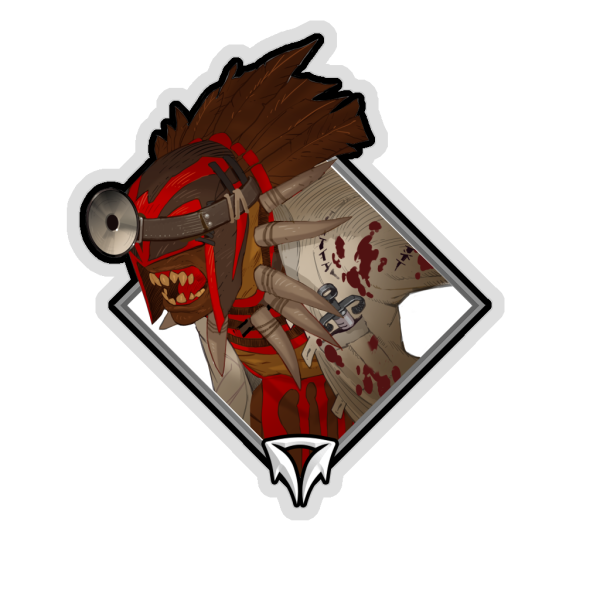 Gold Crownfall Sticker - Bloodseeker