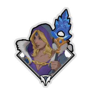 Holo Crownfall Sticker - Crystal Maiden (Staff)
