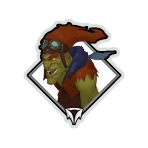 Glitter Crownfall Sticker - Batrider
