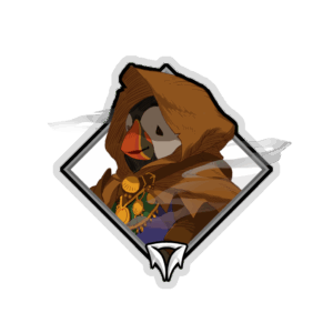 Glitter Crownfall Sticker - Clortho the Strange