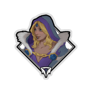 Glitter Crownfall Sticker - Crystal Maiden