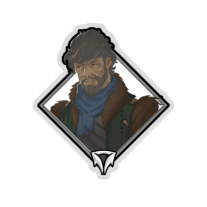 Glitter Crownfall Sticker - Geraldus
