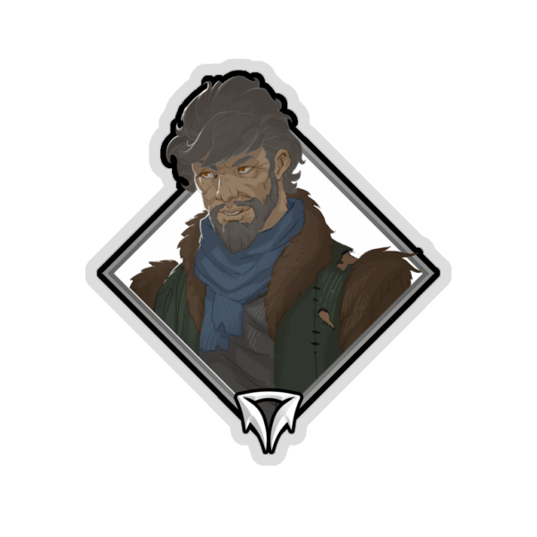 Glitter Crownfall Sticker - Geraldus