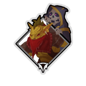 Glitter Crownfall Sticker - Gondar (Skeleton)