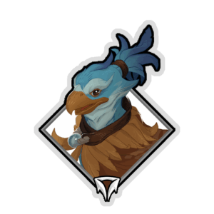 Glitter Crownfall Sticker - Kez