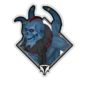 Glitter Crownfall Sticker - Lich
