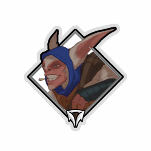 Glitter Crownfall Sticker - Meepo