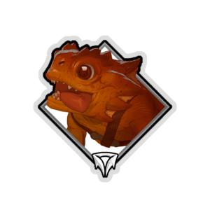 Glitter Crownfall Sticker - Mortimer
