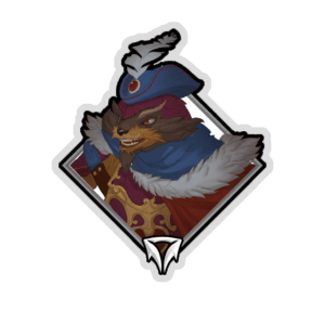 Glitter Crownfall Sticker - Pangolier