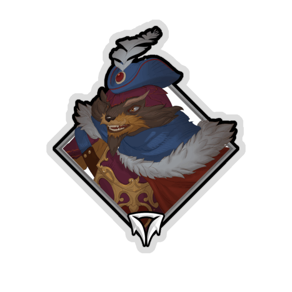 Glitter Crownfall Sticker - Pangolier