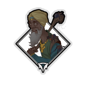 Glitter Crownfall Sticker - Philip