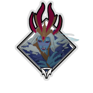 Glitter Crownfall Sticker - Shen - Freezing