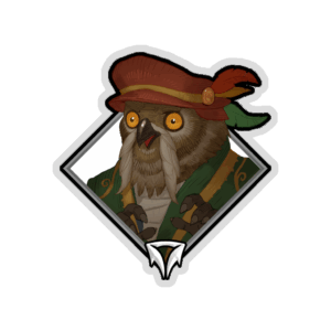 Glitter Crownfall Sticker - Twobeard