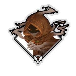 Holo Crownfall Sticker - Vespis the Sand Djinn