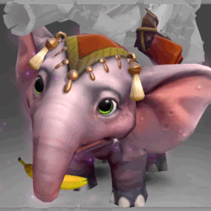Inscribed Pachyderm Powderwagon Elephant