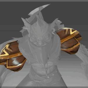 Inscribed Pangolin Shoulder Armor