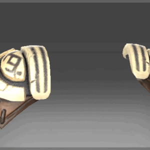 Inscribed Spaulders of The Howling Wolf