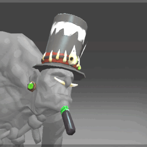Inscribed Vile Carnival Hat