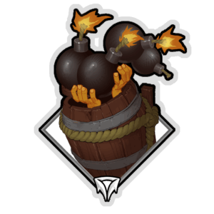 Crownfall Sticker - Spoon (Bombs)
