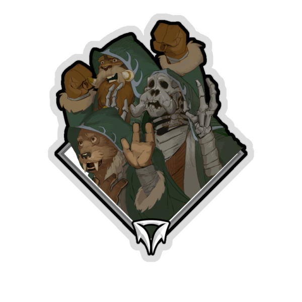 Crownfall Sticker - The Sunken Monks