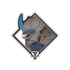 Glitter Crownfall Sticker - Abominable Snow Vendor