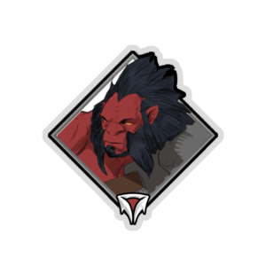 Glitter Crownfall Sticker - Axe