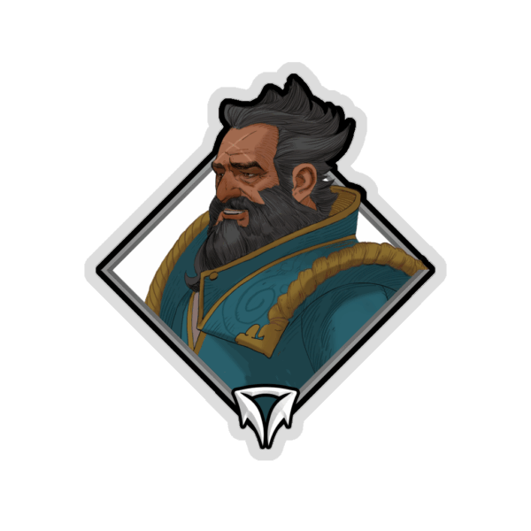 Glitter Crownfall Sticker - Kunkka
