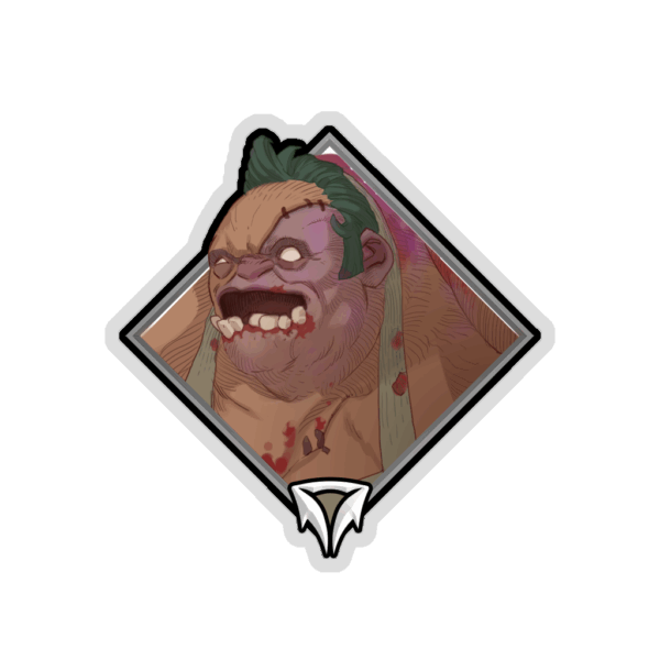 Glitter Crownfall Sticker - Pudge