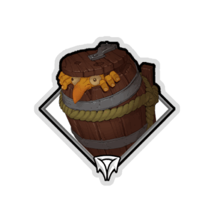 Glitter Crownfall Sticker - Spoon