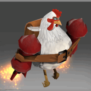 Inscribed Cluckles the Brave