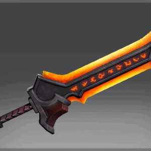 Inscribed Demon Blade of Apocalyptic Fire