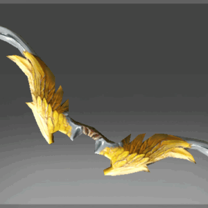 Inscribed Gilded Falcon Bow