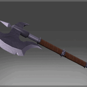 Inscribed Heavy Steel Axe