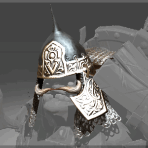 Inscribed Old Helmet of the Bogatyr