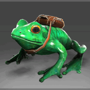 Inscribed Skip the Delivery Frog