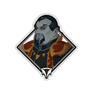 Glitter Crownfall Sticker - Baron Porculescu