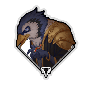 Gold Crownfall Sticker - Crown Consul