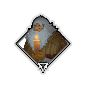 Holo Crownfall Sticker - Fassit the Candlemaker
