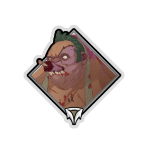 Holo Crownfall Sticker - Pudge (Eating)