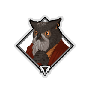 Holo Crownfall Sticker - Threebeard the Hermit