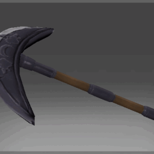 Inscribed Bloodmist Crescent Axe