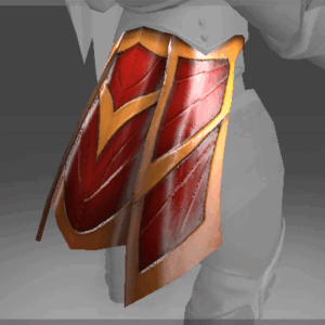 Inscribed Crimson Wyvern Skirt