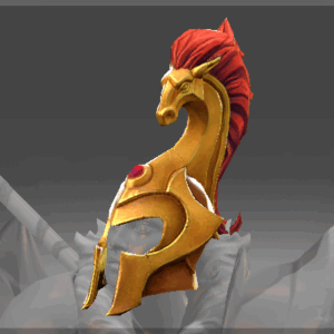 Inscribed Equine Battlehelm