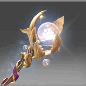 Inscribed Golden Ice Blossom