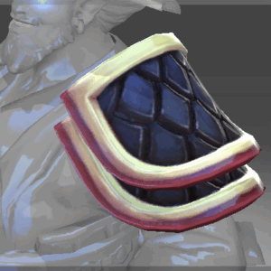 Inscribed Scale Pauldrons of Good Fortune