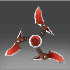 Inscribed Shuriken of the Crimson Cut-throat