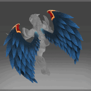 Inscribed Wings of the Dark Angel