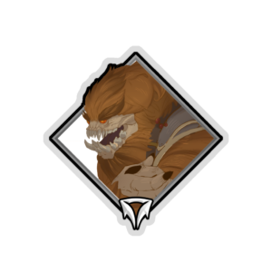 Gold Crownfall Sticker - Abominable Snow Bandit