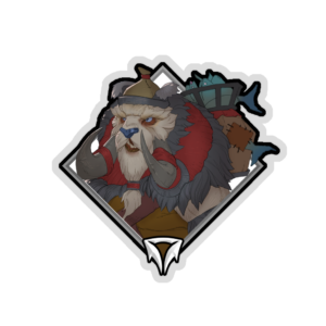 Holo Crownfall Sticker - Tusk